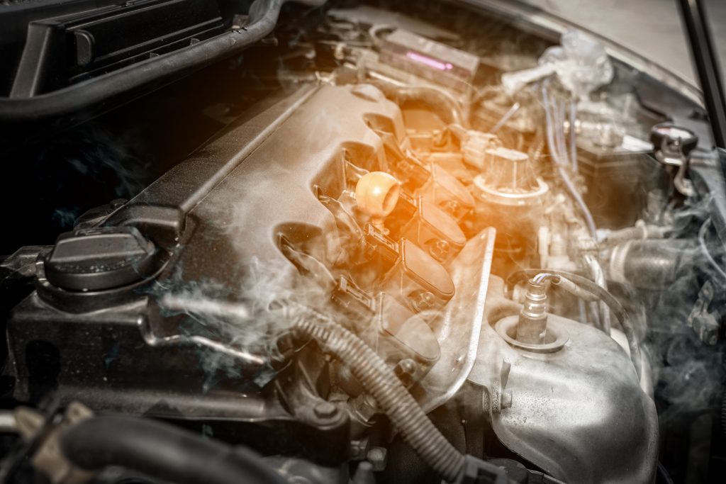 Car engine overheating